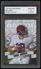 MAC JONES 2021 LEAF PRIZED 1ST GRADED 10 ROOKIE CARD RC NCAA ALABAMA/NE PATRIOTS