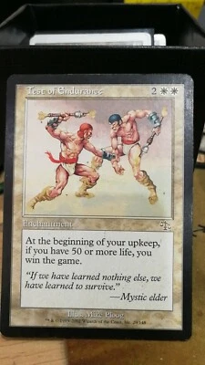TEST OF ENDURANCE Judgment MTG White Enchantment RARE SEE IMAGE - Image 1 of 2