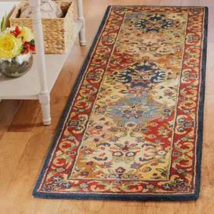 Long Runner Traditional Oriental Hand Tufted Wool Area Rug **FREE SHIPPING** - Picture 1 of 11