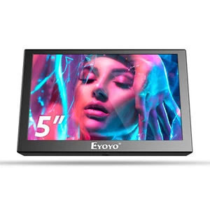 Eyoyo Auto Rückfahrkamera Monitor 5V-2A HDMI/VGA/AV Kleiner 5Zoll CCTV Monitor - Photo 1/16
