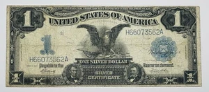 1899 $1 Black Eagle Silver Certificate Dollar Elliot White HA Block Fr 235 - Picture 1 of 3