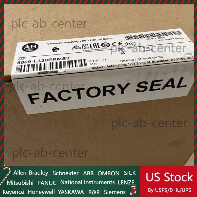NEW 5069-L320ERMS3 GuardLogix5380 Processor Controller 5069L320ERMS3 US Free Tax - Image 1 of 1