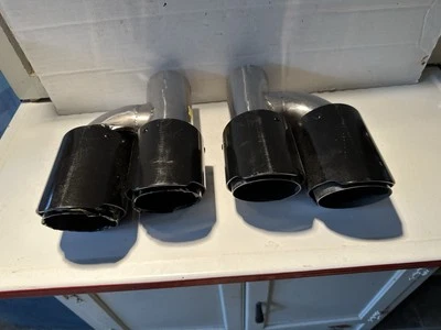 Puntas de tubo de escape de acero inoxidable para Porsche 911 Foto 1 de 4