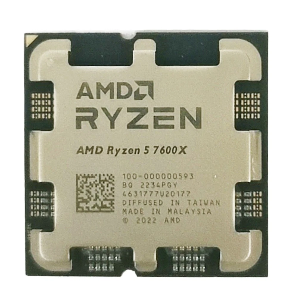 AMD Ryzen 5 7600X R5 7600X AM5 CPU Processor 4.7 GHz 6-Core 12-Thread 32MB 105W - Image 1 of 1