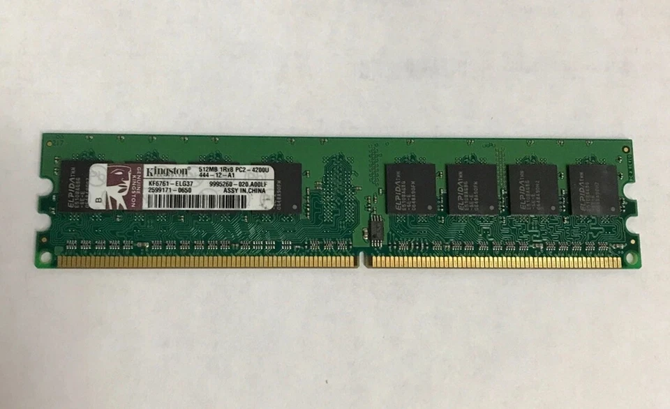 1GB 2Rx8 PC2 4200U 444 2548368-0646 - Image 1 of 1
