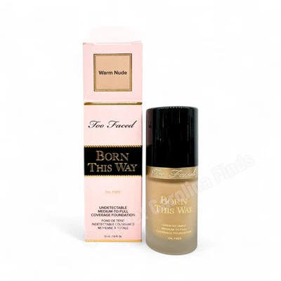 Too Faced Born This Way Undetectable Foundation WARM NUDE Med-Full Coverage NEW - Image 1 of 4