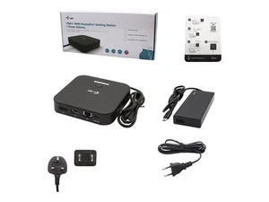 I-TEC USB-C HDMI DP DOCK PD100W 2X LCD DOCK + CHARGER-C77W - Photo 1/9