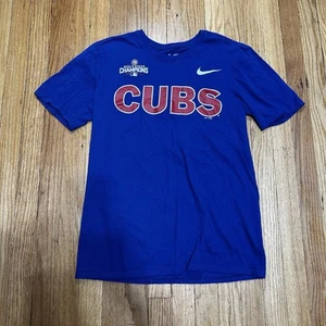 Chicago Cubs Nike Men’s Medium 2016 World Series Champion Shirt MLB - Picture 1 of 7