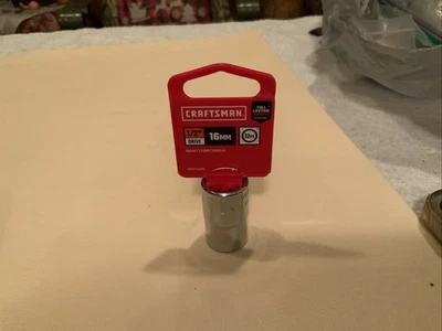 Craftsman CMMT 44266,  16mm  1/2 Drive 12pt Metric Socket, Taiwan - Image 1 of 4