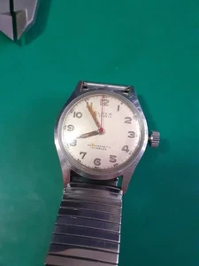 VINTAGE MILITARY STYLE 1940's 'ELREX' SWISS GENTS MANUAL WATCH - SPARES/REPAIR - Picture 1 of 5