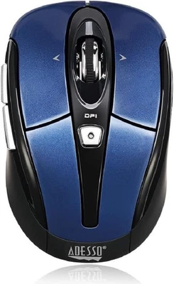 ADESSO IMOUSE S60L WRLS OPTICAL NANO MOUSE BLU SCALABLE DPI 800/1600 6BTN DESIGN - Image 1 of 4