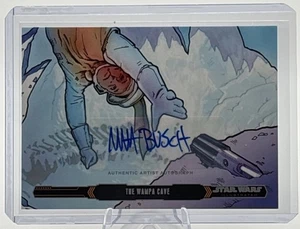 2015 Topps Star Wars Illustrated: Chapter 1 The Wampa Cave Matt Busch Auto #10 - Picture 1 of 4