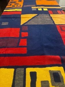 IBENA Multi colored throw blanket 75x60 Made In Germany - Picture 1 of 6