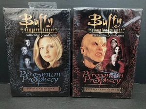The Pergamum Prophecy Buffy CCG Hero & Villain Starter Decks, Score 2005 SEALED - Picture 1 of 8