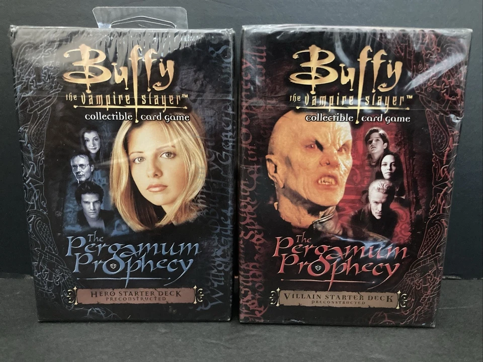 The Pergamum Prophecy Buffy CCG Hero & Villain Starter Decks, Score 2005 SEALED - Image 1 of 4