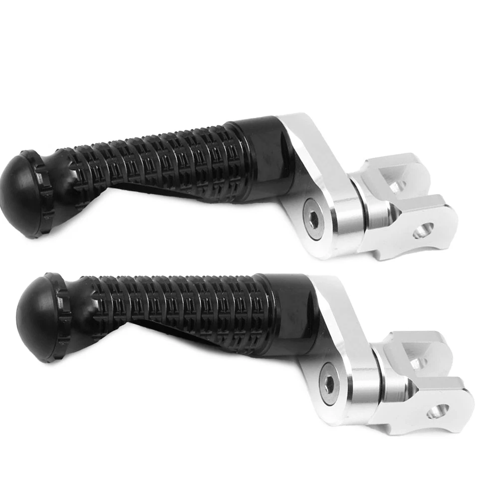 Clavijas de pie delanteras negras elevadoras MPRO 1 pulgada para Kawasaki ER-6N 05 06 07 08 Foto 1 de 4