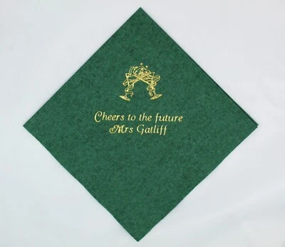 150 personalized beverage napkins graduation  wedding baby shower birthday - Image 1 of 4