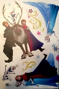 Disney Frozen Wall Decals Peel & Sick 11 Pieces New Anna Elsa Kristoff Sven Olaf - Picture 1 of 2