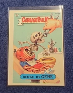 Garbage Pail Kids Series 11 Dental Hy Gene ERROR Green Bar And MISCUT Card - Picture 1 of 7