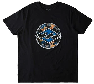 Nuova T-shirt nera Billabong Surf Rotor diamante Premium Fit S/S RBBL-83 - Foto 1 di 2