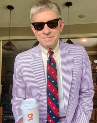 Seersucker Trajes Para Hombre 2 Piezas Verano Negocios Doble Pecho Traje Boda Esmoquin Foto 1 de 4