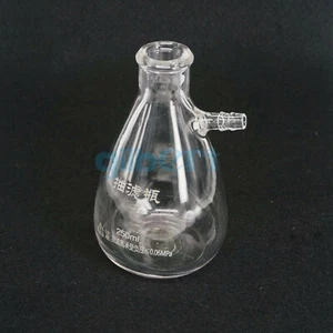 250ml Borosilicate Glass Vacuum Filter Flask Nozzle Adapter Filtration Device - Picture 1 of 4