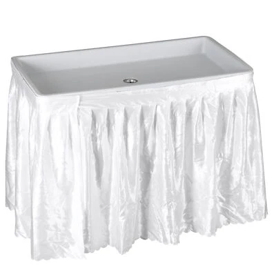 Folding Ice Cooler Table w/ Skirt & Drain Hose Portable Camping Table for Party - Image 1 of 4