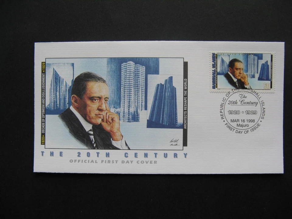 MARSHALL ISLANDS, cover FDC 1998, Ludwig Mies van der Rohe, architect - Image 1 of 1