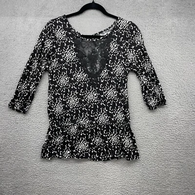 Dream Out Loud Selena Gomez Women Blouse Multicolor Geometric 3/4 Sleeve Size L - Image 1 of 4