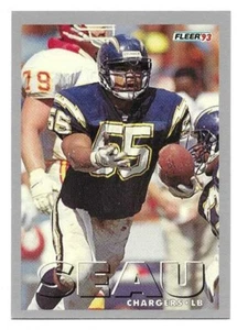 JUNIOR SEAU 1993 FLEER CARD NEAR MINT+ CONDITION - Picture 1 of 2