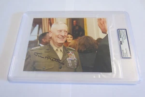 General James Jim Mad Dog Mattis signed Autogramm 5x7 Foto PSA Authentic USMC - Bild 1 von 2