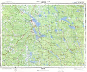 Mapa Topográfico Militar Soviético Ruso - HAMMERDAL (Suecia) 1:100 000, REIMPRESO - Imagen 1 de 4