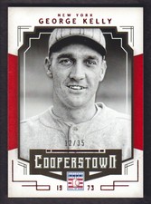 2015 Panini Cooperstown Red #41 George Kelly 12/35 
