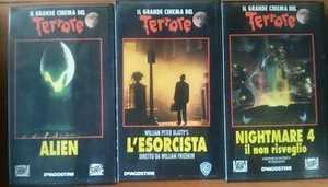 VHS DA COLLEZIONE - ALIEN - L'ESORCISTA - NIGHTMARE 4 IL NON RISVEGLIO - OFFERTA - Foto 1 di 1
