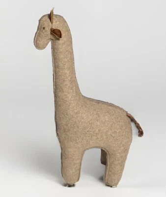 Restoration Hardware Giraffe Large Oversized Wool Bookend Nursery Decor Rare - Image 1 of 4