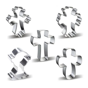 5 Styles Cookie Cutter Mold for Cross Biscuit Mould DIY Fondant Pastry Baking To - Picture 1 of 8