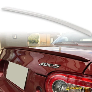 Fyralip Y22 Painted A3D Pure White Trunk Lip Spoiler For Mazda MX5 Miata NC - Picture 1 of 7