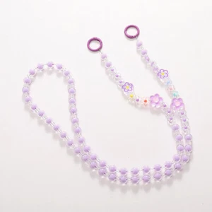 Universal Cute Long Crossbody Phone Lanyard Floral Strap Chain Fashion Pendant - Zdjęcie 1 z 8