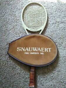 Vintage Tennis Racket Racquet SNAUWAERT Fibre Composite Two L-3 Strung w/ Cover