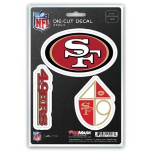 San Francisco 49ers Team Logo - Set Of 3 Sticker Sheet - Picture 1 of 1