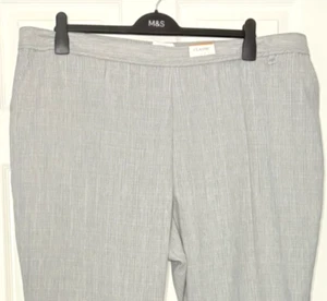Klassische Damenhose mittelgrau gerades Bein 24R oder 24L von M&S neu mit Etikett Marken - Bild 1 von 4