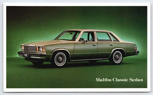 1979 Chevrolet Malibu Classic Limousine - Automobil Werbe Postkarte - Bild 1 von 2