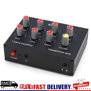 7 Band Sound Equalizer Aluminum Alloy Dual Channel Car Sound Equalizer DC5V-12V - Picture 1 of 12