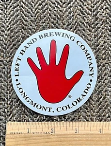 LINKSHAND BRAUEREI BRAUEREI BIER AUFKLEBER Micro Brew Longmont Colorado Linkshänder - Bild 1 von 1