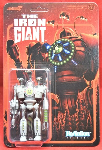 New Sealed Unpunched Super7 ReAction The Iron Giant Attack Mode Action Figure Cover
