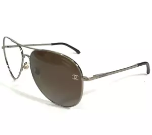 Chanel Sunglasses Frames 4189-T-Q c.395/S9 Dark Silver Aviators 59-14-135 - Picture 1 of 11