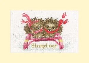 Bothy Threads Kit punto croce contato slitte XMAS76 - Foto 1 di 3