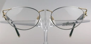 SILHOUETTE M 6305 Brille Brillengestell Gold Silber Metall Damen Händler NEU - Picture 1 of 3