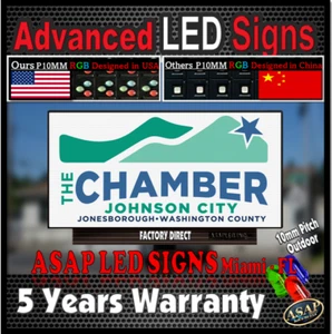 Full Color LED Sign Outdoor Board - 26" x 178" - Made in USA - Picture 1 of 14