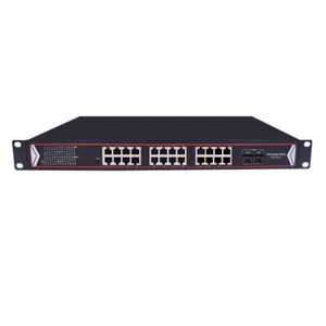 24 Port PoE Ethernet Switch Gigbit 2x SFP 400W 802.3af for Network IP Camera NVR - Afbeelding 1 van 4